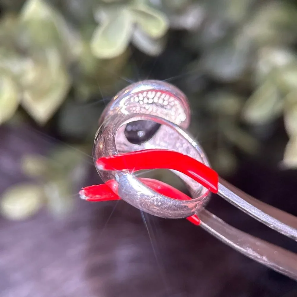 925‎ Silver Cabuchon Onyx Ring